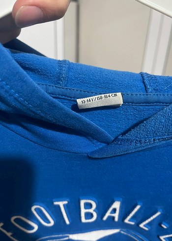 Renkli Baskılı Mavi Erkek Sweatshirt - Görsel 2