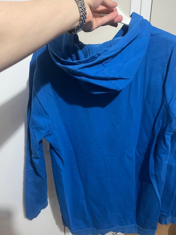 Renkli Baskılı Mavi Erkek Sweatshirt - Görsel 3