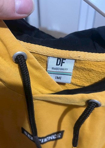 Sarı Kapüşonlu Sweatshirt - Görsel 2