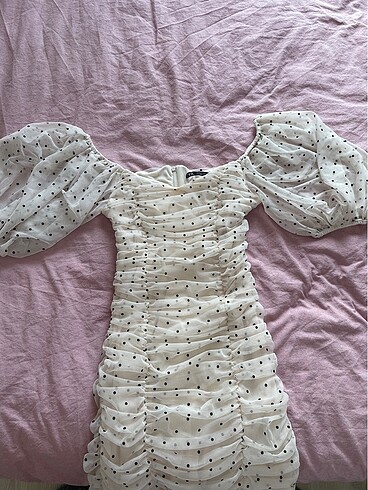 Zara ZARA puantiyeli mini elbise