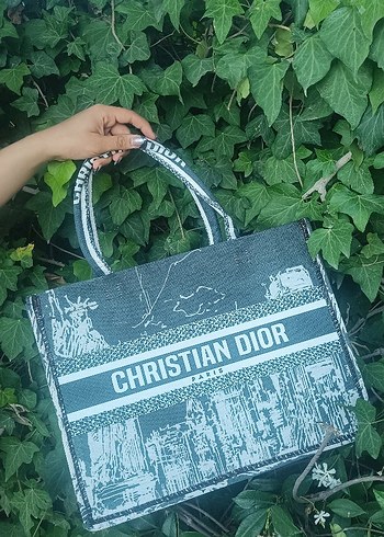 Christian Dior Baskılı Denim Kadın Çanta