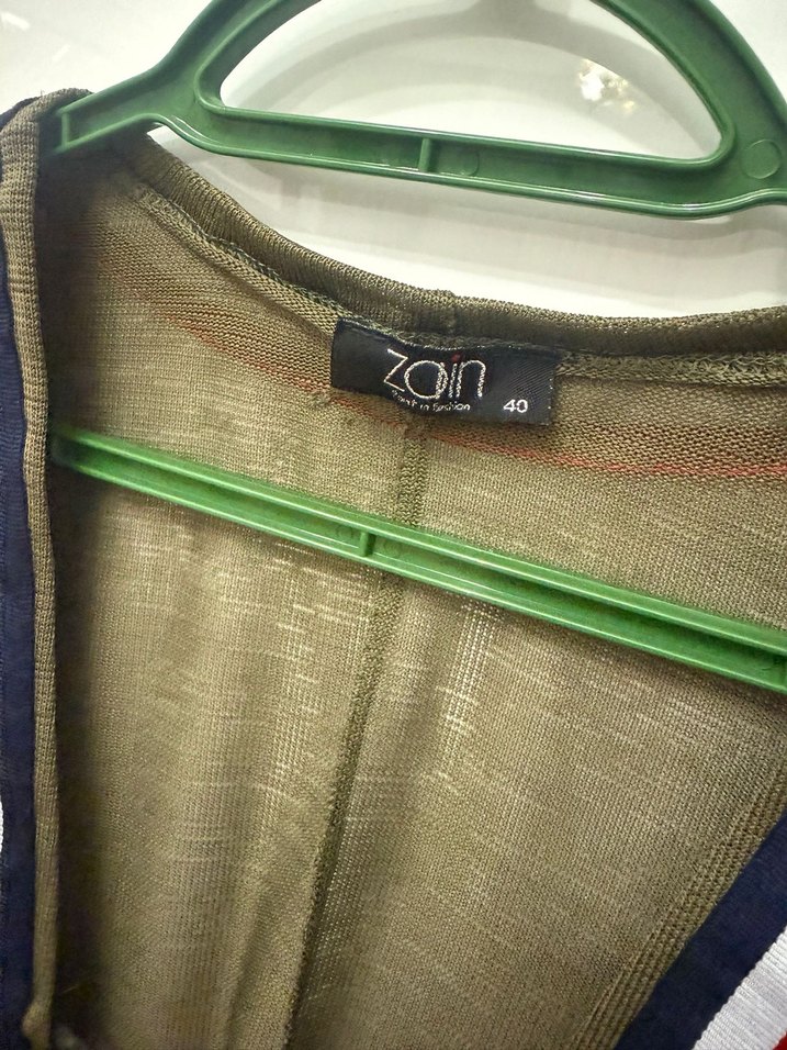 Düğmeli Uzun Kollu Kadın Kimono - Görsel 2