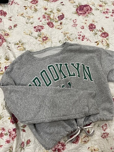 s Beden gri Renk crop sweatshirt