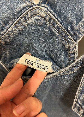 Kadın Kot Midi Salopet - Görsel 3