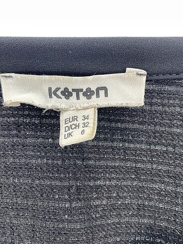 34 Beden siyah Renk Koton Bluz %70 İndirimli.