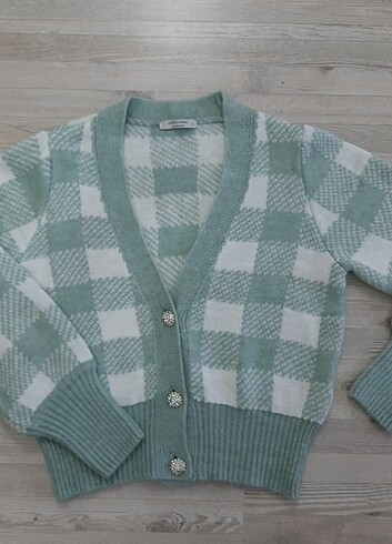 LC Waikiki Triko hırka crop midset