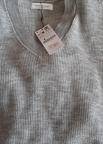xs Beden gri Renk Stradivarius kazak