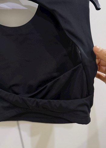 Siyah Kolsuz  vatkalı spor sütyeni - Görsel 7