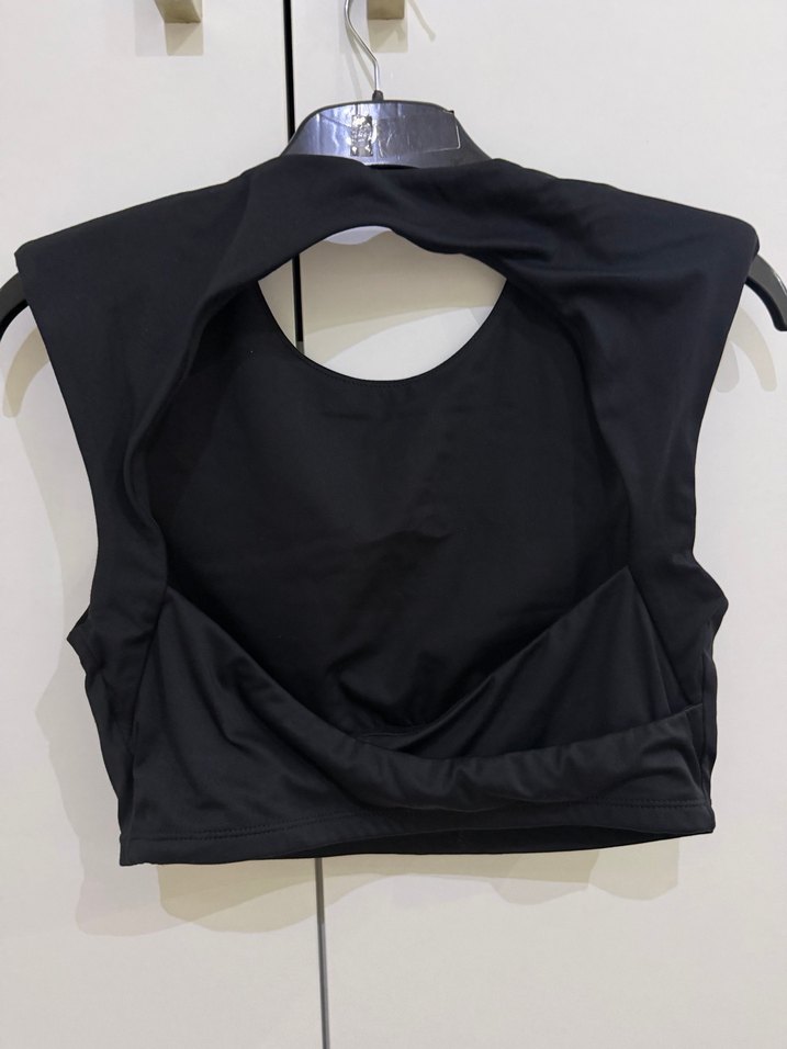 Siyah Kolsuz  vatkalı spor sütyeni - Görsel 5