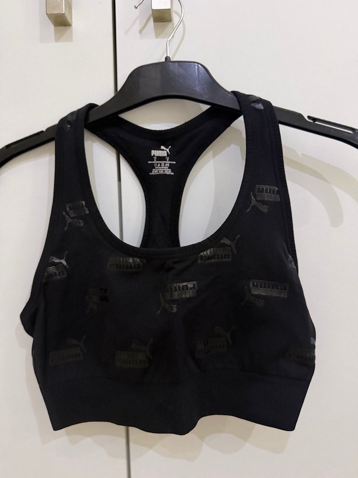 Siyah Puma Mini Spor Sütyeni - Görsel 3