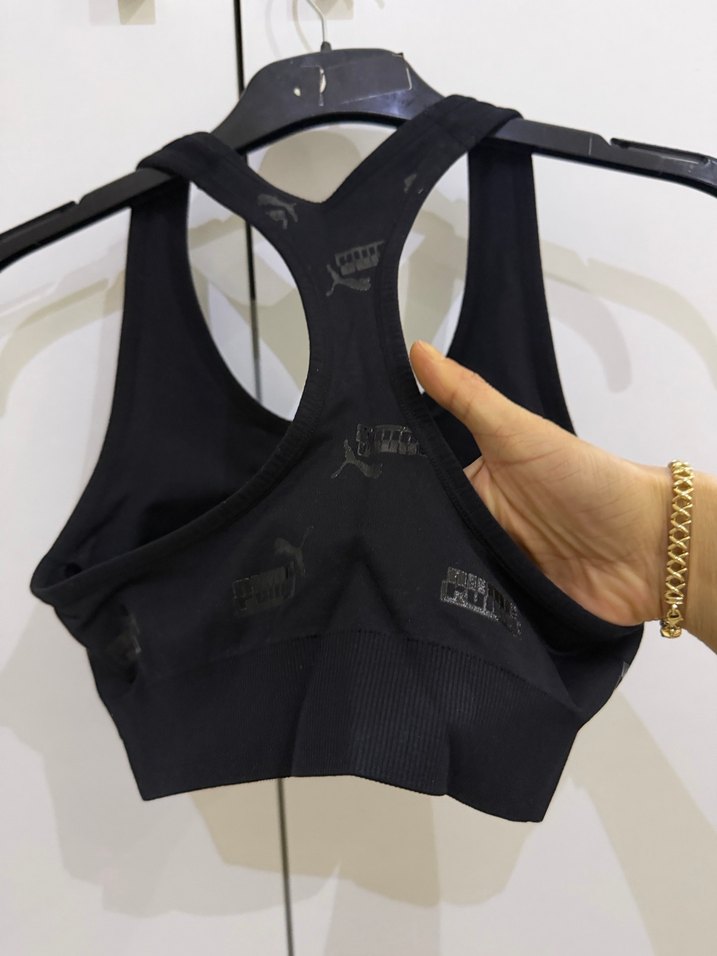 Siyah Puma Mini Spor Sütyeni - Görsel 5