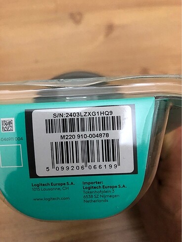 Beden Logitech M220 Sessiz Kablosuz Mouse PC Mac Dizüstü Bilgisayar iç
