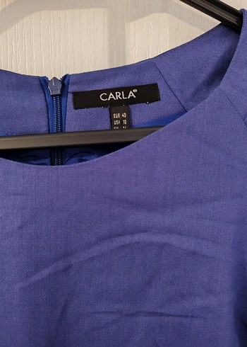 Kadın mor Kalem Elbise - Görsel 6