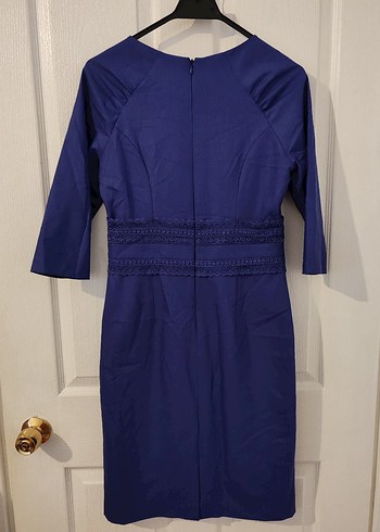 Kadın mor Kalem Elbise - Görsel 3