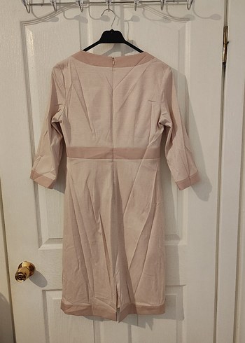 Pudra Midi Elbise - Görsel 6