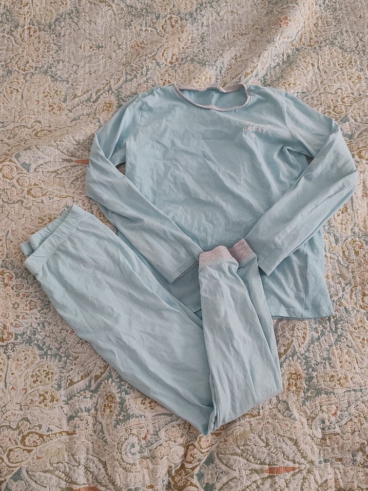 Mavi Uzun Kollu çocuk Pijama Takımı - Görsel 2