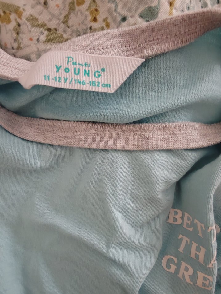 Mavi Uzun Kollu çocuk Pijama Takımı - Görsel 3