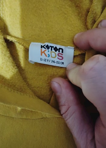 Kapüşonlu Sarı Erkek Sweatshirt - Görsel 2