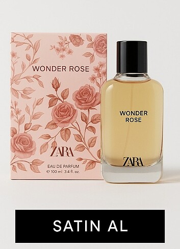 100ml WONDER ROSE İthal Ambalajı sıfır ürün kadın parfümüdür!
