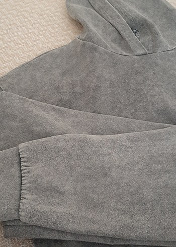 Diğer Gri Kadın Sweatshirt şapkalı