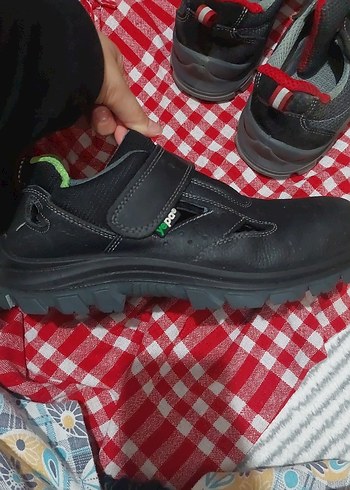 Erkek Siyah Cırtlı Kauçuk İş ayakkabısı - Görsel 4