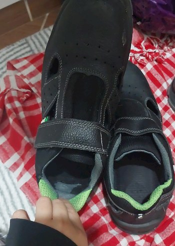 Erkek Siyah Cırtlı Kauçuk İş ayakkabısı - Görsel 3