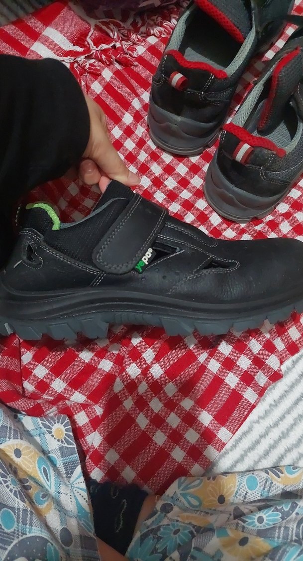 Erkek Siyah Cırtlı Kauçuk İş ayakkabısı - Görsel 4