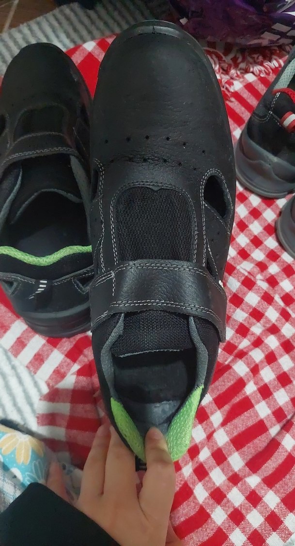 Erkek Siyah Cırtlı Kauçuk İş ayakkabısı - Görsel 2