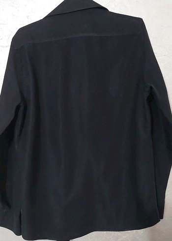 Siyah Düğmeli Erkek Gömlek - Görsel 5