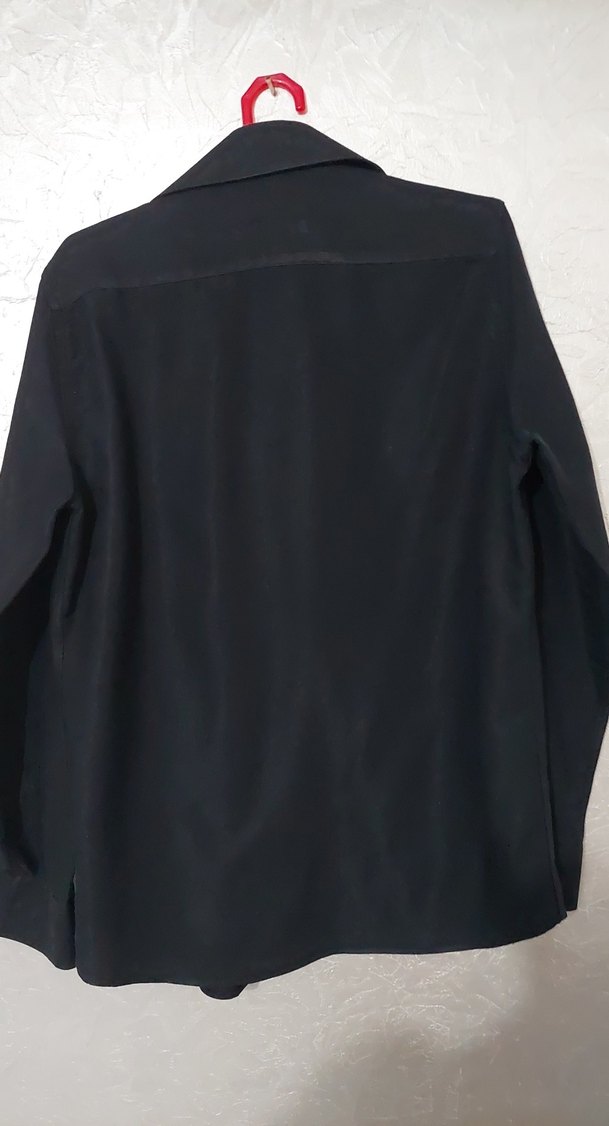 Siyah Düğmeli Erkek Gömlek - Görsel 5