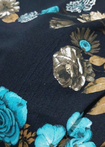 Mavi Baskılı Kadın Etek - Görsel 3