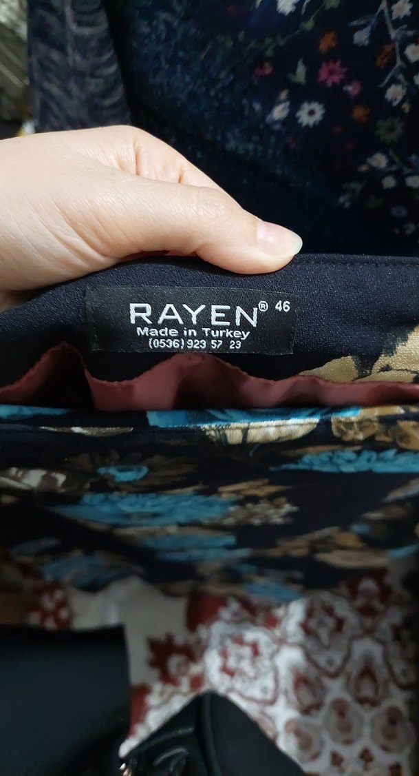 Mavi Baskılı Kadın Etek - Görsel 2