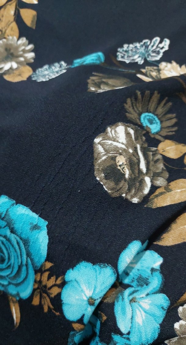 Mavi Baskılı Kadın Etek - Görsel 3