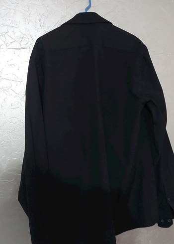 Erkek Siyah Uzun Kollu Gömlek - Görsel 3