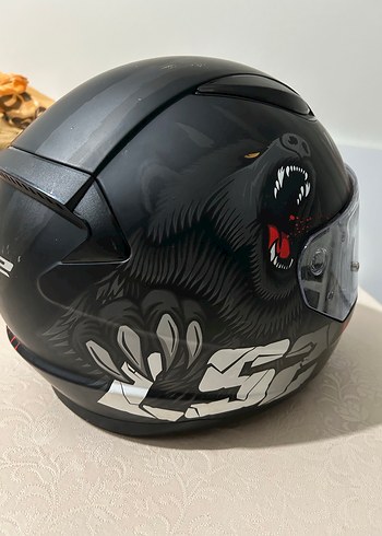 LS2 sıfıra yakın çok az kullanılmış motorsiklet kaskı - Görsel 2