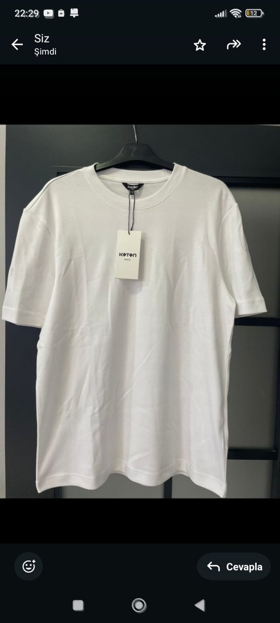 Erkek Beyaz Pamuklu Regular Fit Tişört - Görsel 5