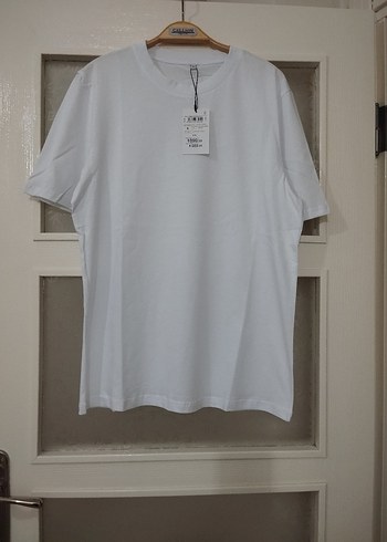 Beyaz Pamuklu Kısa Kollu Tişört - Görsel 2