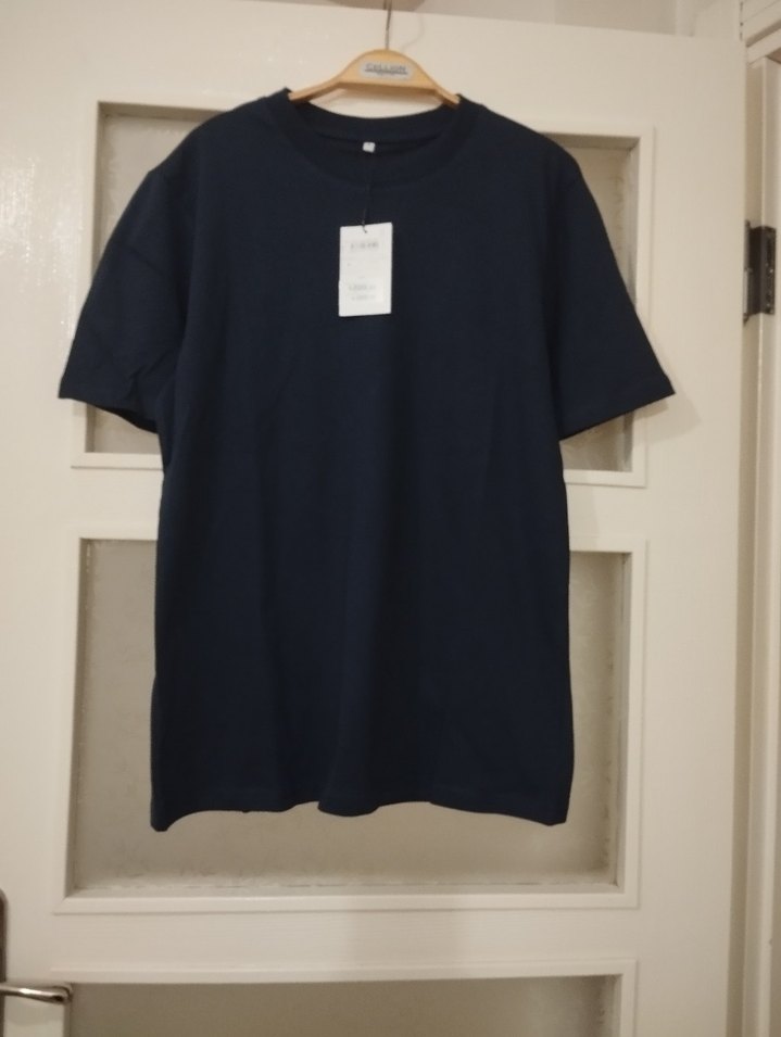 Lacivert Rahat Kesim Erkek Tişört - Görsel 3