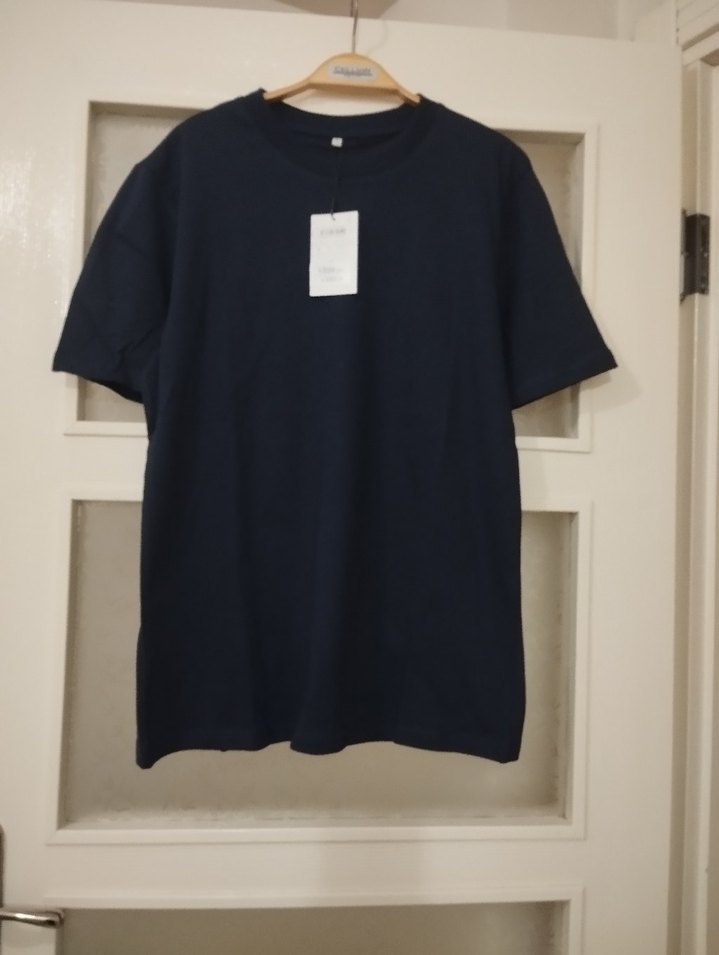 Lacivert Rahat Kesim Erkek Tişört - Görsel 2