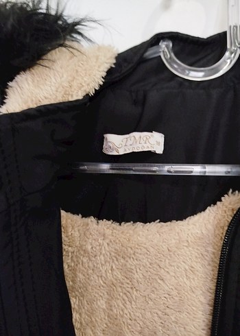 Siyah Uzun Kadın Kemerli Ceket - Görsel 2