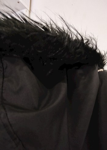 Siyah Uzun Kadın Kemerli Ceket - Görsel 5