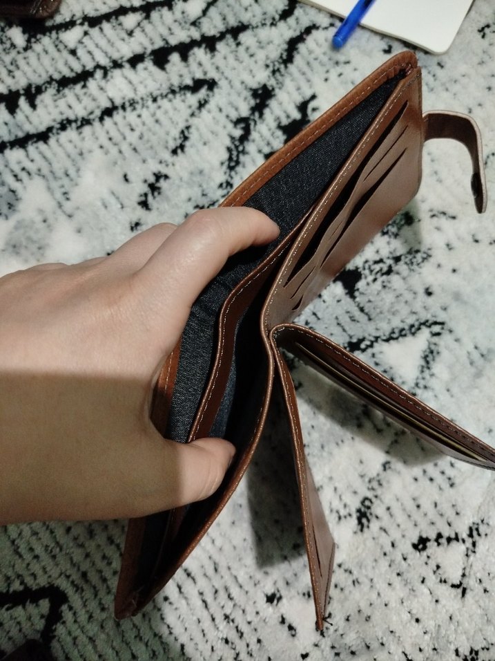 Kahverengi Minimalist Erkek Cüzdanı - Görsel 5