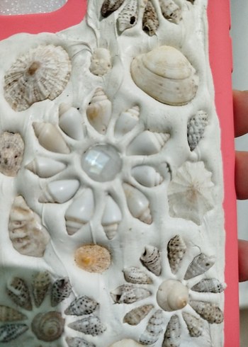 Pembe Bohem Deniz Kabuklu Boncuklu Telefon Kılıfı ıp11 - Görsel 3