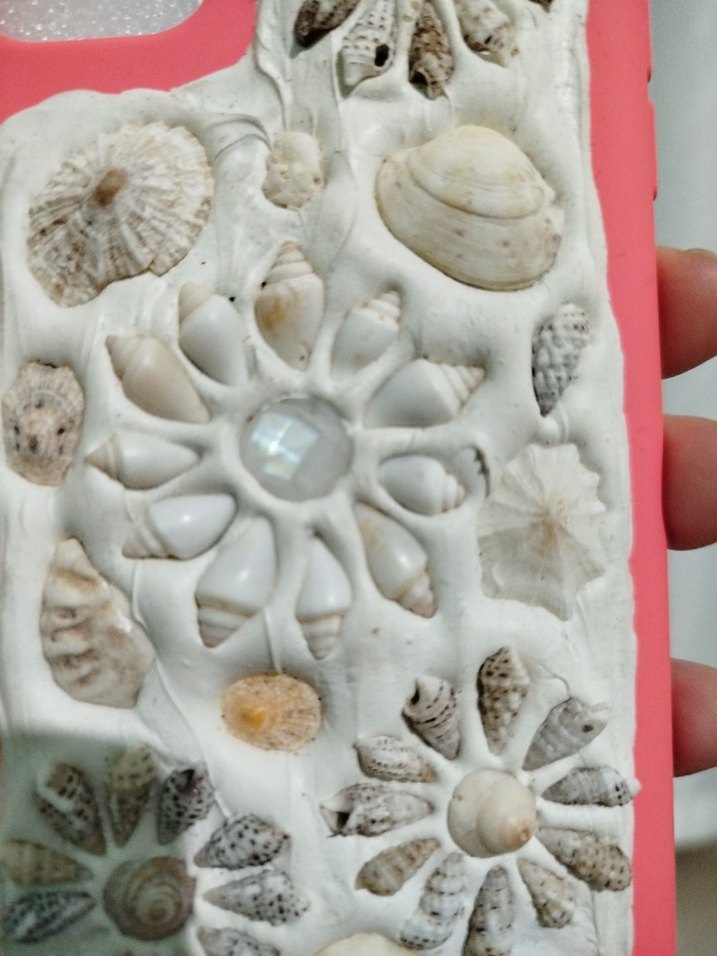 Pembe Bohem Deniz Kabuklu Boncuklu Telefon Kılıfı ıp11 - Görsel 3