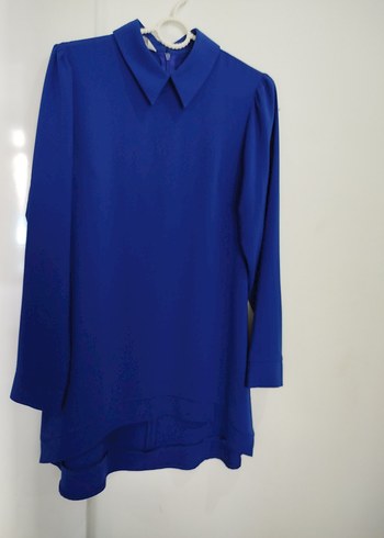 Kadın Lacivert Uzun Kollu Tunik - Görsel 2