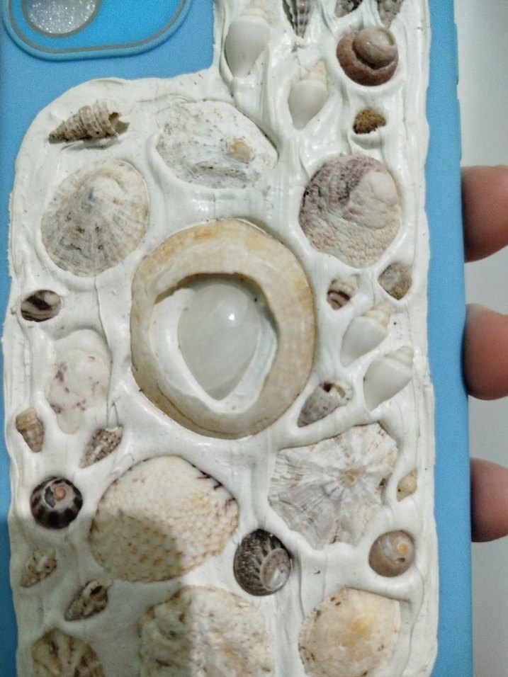 Düğmeli Mavi Bohem Telefon Kılıfı ıp11 - Görsel 2