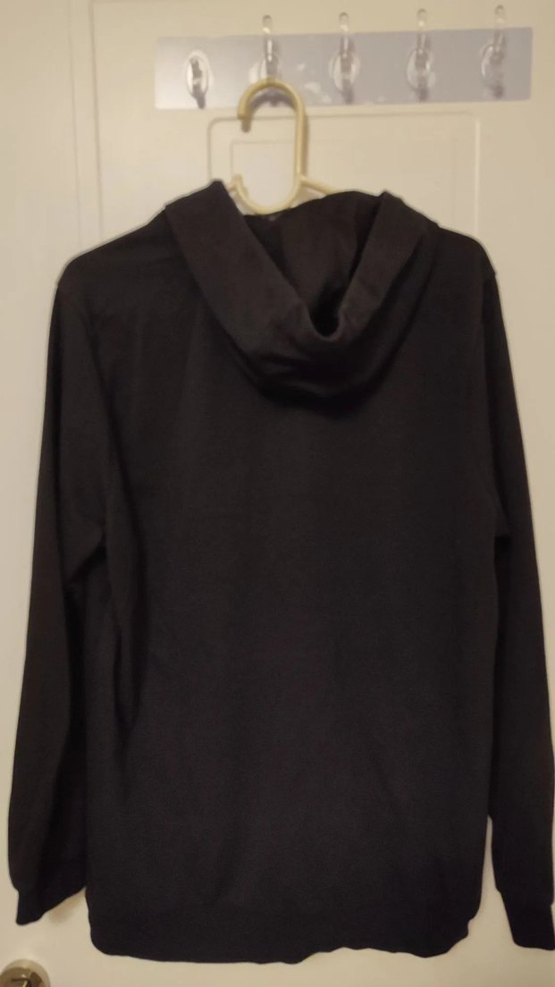 Siyah Kapüşonlu Fermuarlı Spor Sweatshirt - Görsel 3