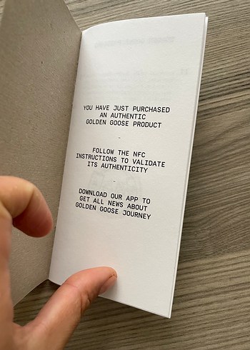 Golden Goose Pasaport orjinallik belgesi - Görsel 2