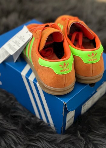 Turuncu Süet Adidas Kadın Sneakers - Görsel 3