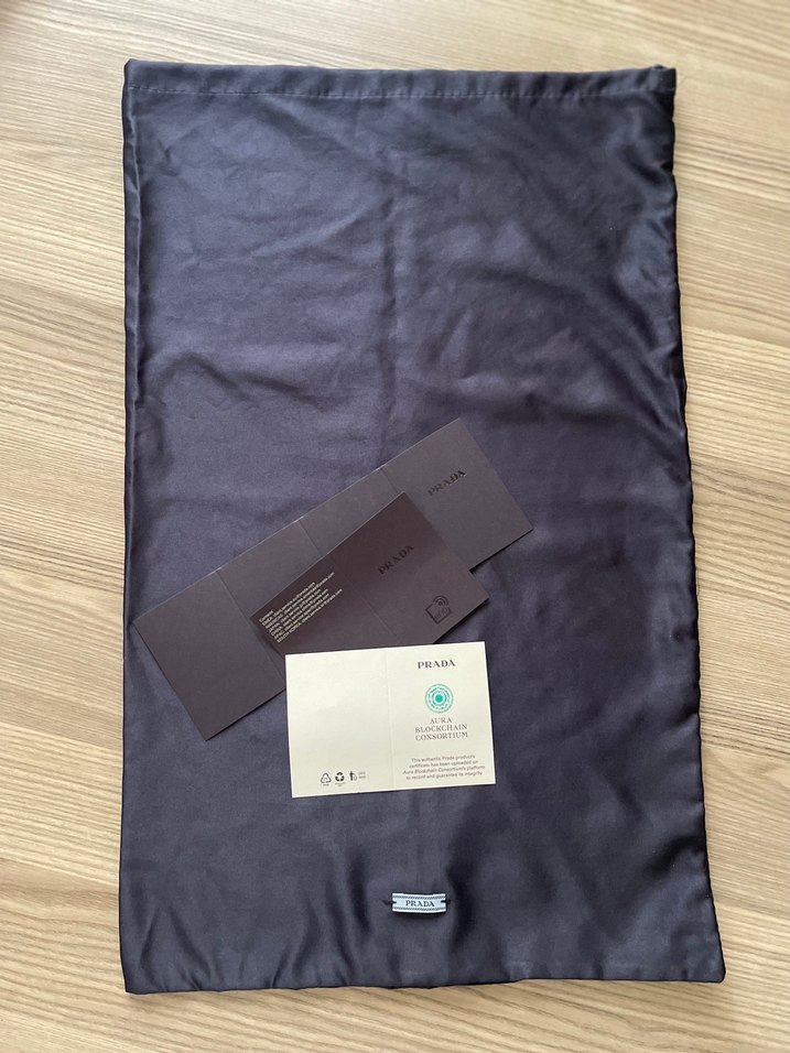 Prada orjinal toz torbası - Görsel 2